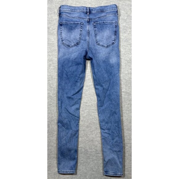 Free People Women's Distressed Skinny Jeans Sz 29 Casual - Picture 5 of 5